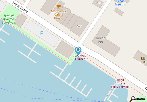 Crystal Coast Lady Cruises map location