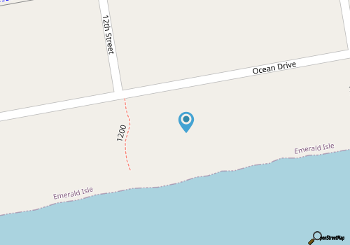 Oceanfront 3 Bedroom 2 Bath Duplex in Emerald Isle. map location