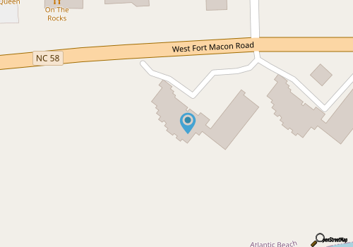 Atlantic Beach Ocean Front Condo Beautifully Decorated map location