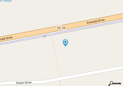 C-Sea and Sound, Almost Oceanfront House in Emerald Isle, NC! map location