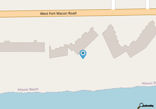 Beautiful Direct Oceanfront Atlantic Beach Paradise map location