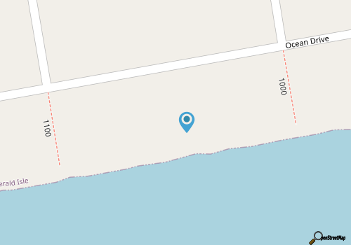 Boardwalk, Oceanfront House in Emerald Isle, NC! map location