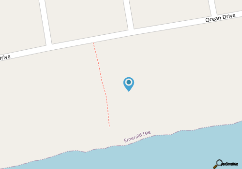 Australian Gold West-Oceanfront 1/2 Duplex in Emerald Isle, NC map location