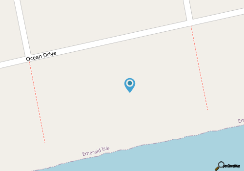 Great Escape West, Oceanfront Duplex in Emerald Isle, NC! map location