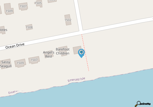 Attitude Adjustment, Oceanfront House in Emerald Isle, NC! map location