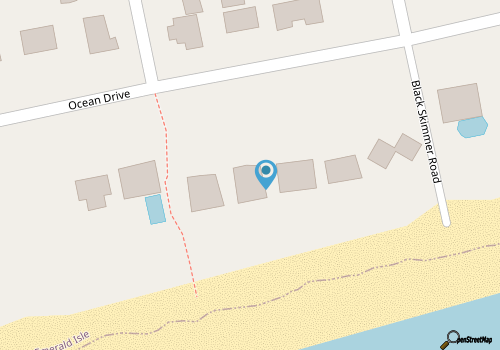 4BR duplex close to town and ocean front! map location