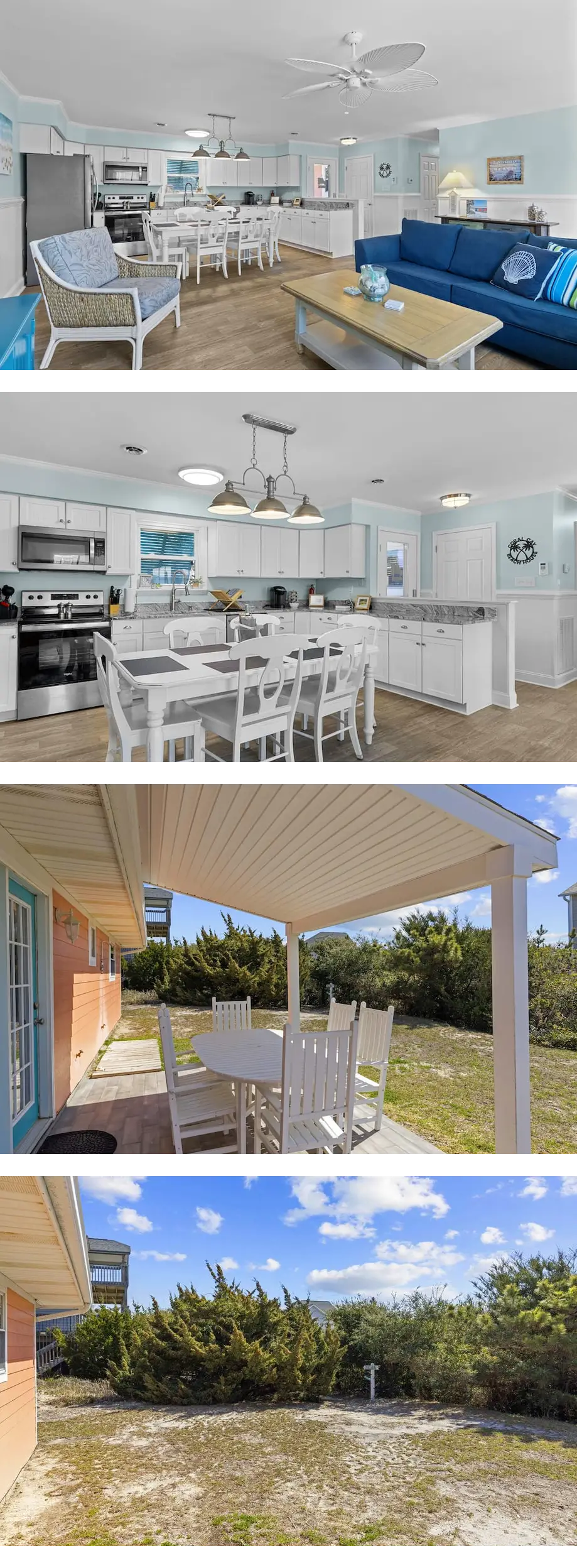 Colorful Emerald Isle Home: Just Steps t...