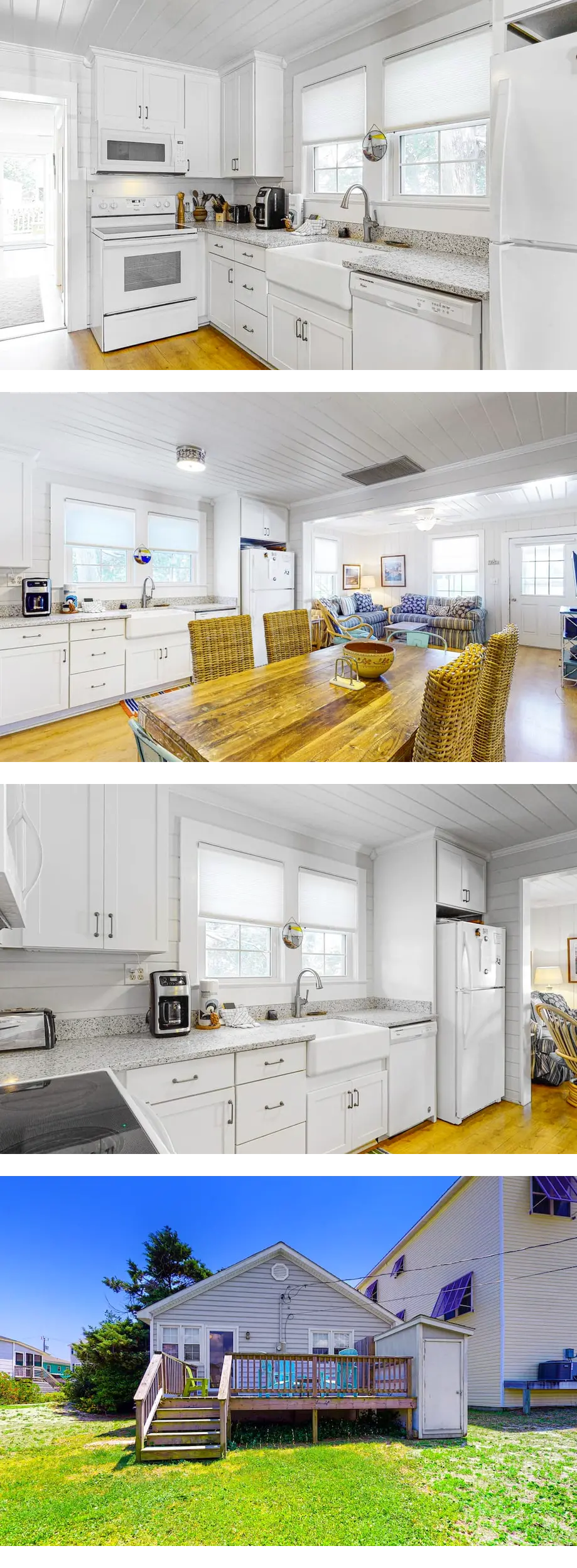 Third-row beach cottage with deck, grill...
