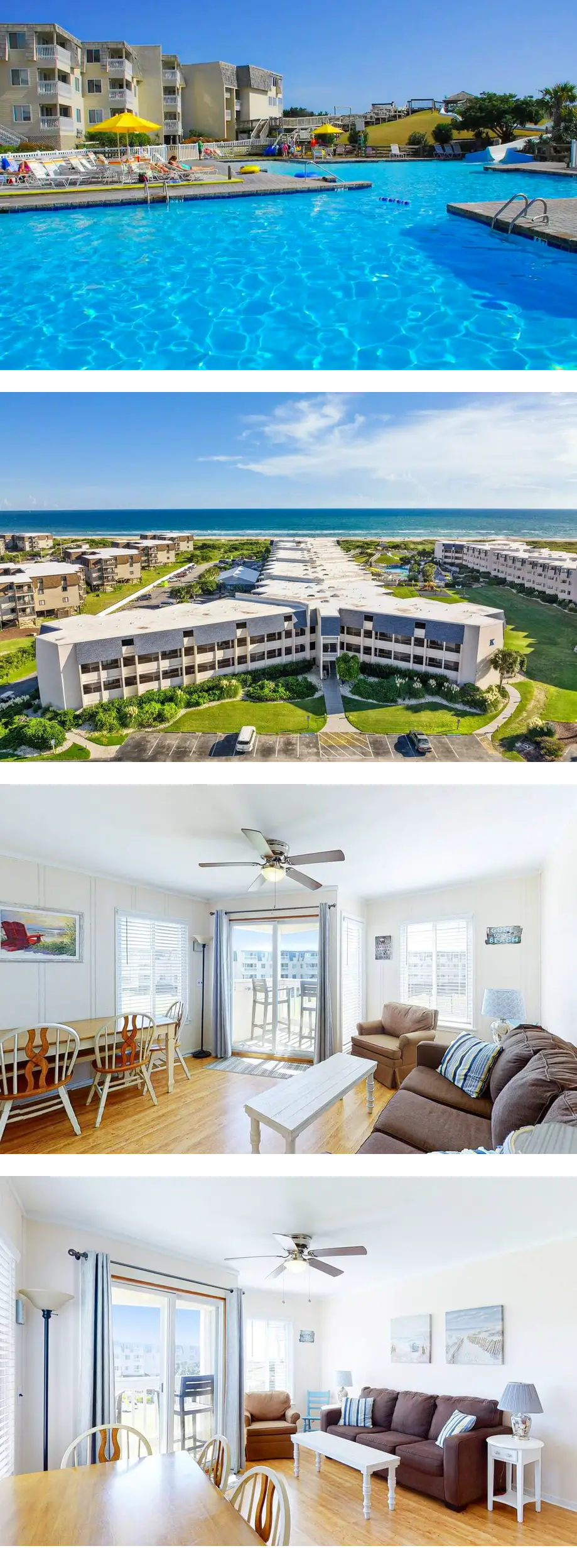 Second-floor courtyard condo with pools,...
