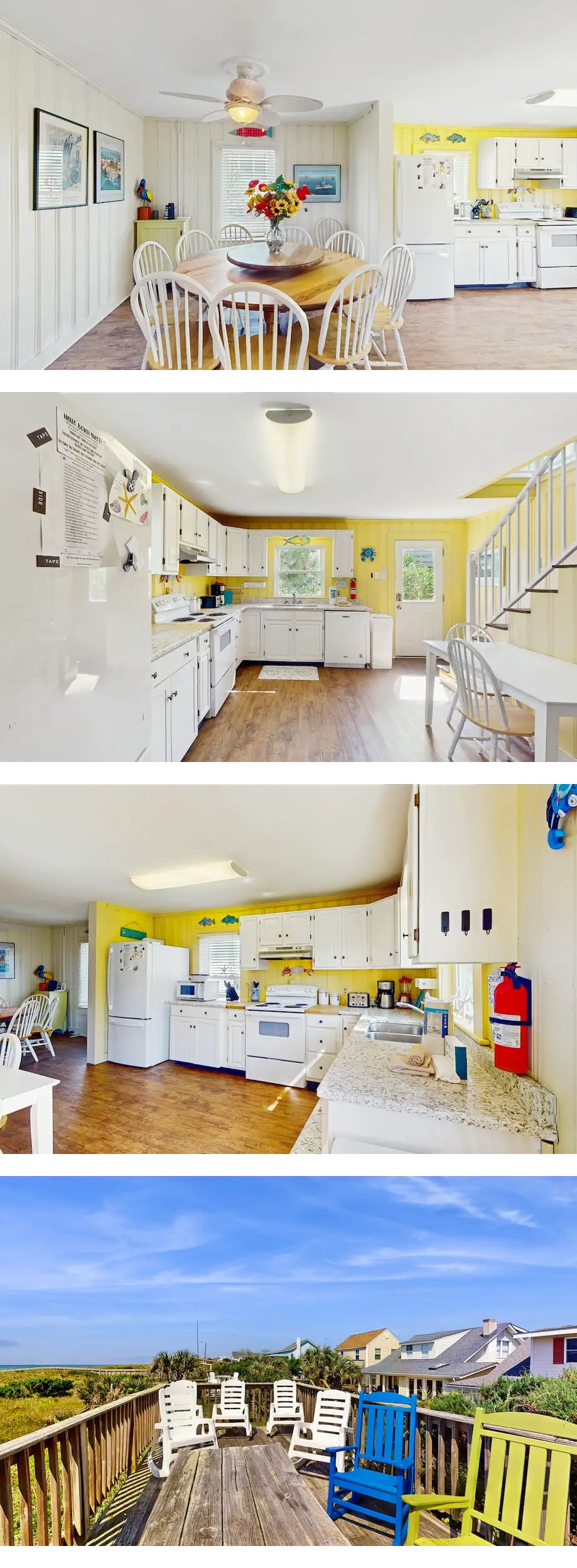 Oceanfront beach cottage with large deck...